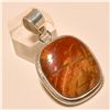 Image 1 : Red Jasper Pendant Solid Sterling Silver