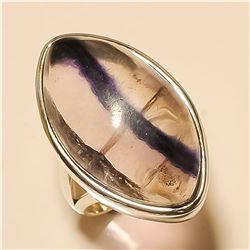 Flourite RING Solid Sterling Silver