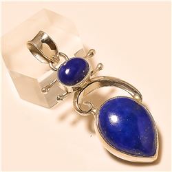 Lapis Pendant Solid Sterling Silver