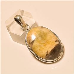 Howlite Pendant Solid Sterling Silver