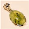 Image 1 : Prehnite Pendant Solid Sterling Silver