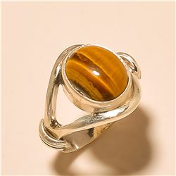 Tiger Eye RING Solid Sterling Silver
