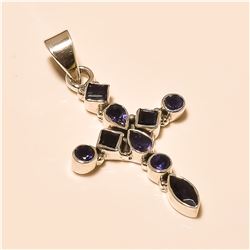 Amethyst Pendant Solid Sterling Silver