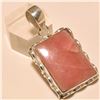 Image 1 : Rhodonite Pendant Solid Sterling Silver
