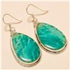 Image 1 : Amazonite Earring Solid Sterling Silver