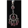 Image 2 : Silver .925 Pendant With Ruby Gem Stone 7.06Gram Pendant