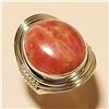 Image 1 : Rhodochrosite RING Solid Sterling Silver