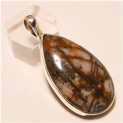 Out Back Jasper Pendant Solid Sterling Silver