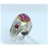 Image 3 : Sterling Silver .925 With Pink Gem Stone With Ruby  Ring 5.88Gram