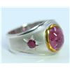 Image 4 : Sterling Silver .925 With Pink Gem Stone With Ruby  Ring 5.88Gram