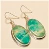 Image 1 : Amazonite Earring Solid Sterling Silver