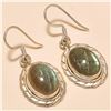 Image 1 : Labradorite Earring Solid Sterling Silver