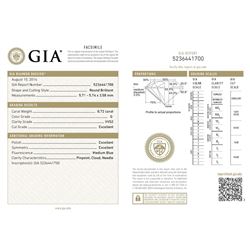 GIA/Round/G/VVS2/0.72Ct