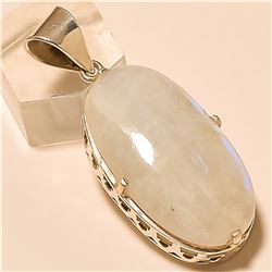 Moonstone Pendant Solid Sterling Silver
