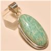 Image 1 : Amazonite Pendant Solid Sterling Silver
