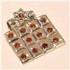 Image 1 : Garnet Pendant Solid Sterling Silver
