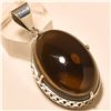 Image 1 : Smokey Quartz Pendant Solid Sterling Silver