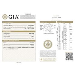 GIA/Round/H/VVS2/0.8Ct