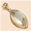 Image 1 : Dendrite Opal Pendant Solid Sterling Silver