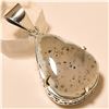 Image 1 : Dendrite Opal Pendant Solid Sterling Silver