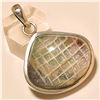 Image 1 : Dichroic Glass Pendant Solid Sterling Silver