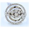Image 1 : 14K WHITE GOLD RING: 9.68G / Diamond: 0.93Ct / Diamond: 0.1Ct