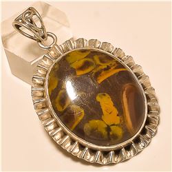 Fruit Disc Pendant Solid Sterling Silver