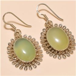 Chalcedony Earring Solid Sterling Silver