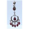Image 1 : Silver .925 Pendant With Ruby Gem Stone 7.06Gram Pendant