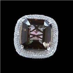 24.25CT NATURAL BIO Tourmaline 14K W/G RING