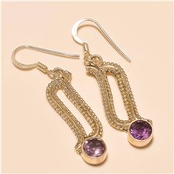 Amethyst Earring Solid Sterling Silver