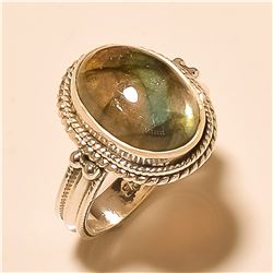 Labradorite RING Solid Sterling Silver