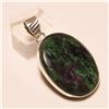 Image 1 : Ruby Zoisite Pendant Solid Sterling Silver