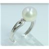Image 2 : 18K W/G PEARL RING/2.30 GRAMS/PEARL 9.30 MM