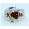 Image 2 : Sterling Silver .925 Garnet/Ruby Ring