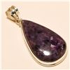 Image 1 : Charoite Pendant Solid Sterling Silver