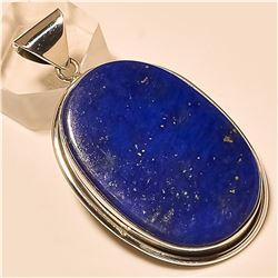 Blue Lapis Pendant Solid Sterling Silver