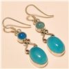 Image 1 : Chalcedony Earring Solid Sterling Silver