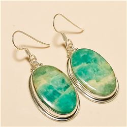 Amazonite Earring Solid Sterling Silver