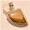Image 1 : Picture Jasper Pendant Solid Sterling Silver