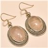 Image 1 : Rose Quartz Earring Solid Sterling Silver