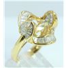 Image 3 : 18K Y/G DIAMOND RING/10.50 GRAMS/BAGUETTE DIAMOND 1.85CT/MD 0.27CT
