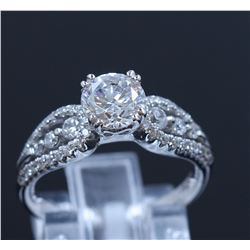 Silver & Cubic Zirconia Ring:3.11Gms/Cubic Zirconia:0.45Ct