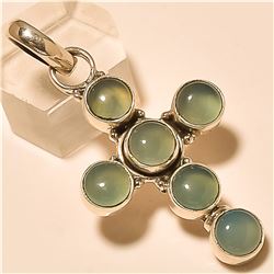 Chalcedony Pendant Solid Sterling Silver