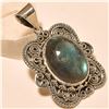 Image 1 : Labradorite Pendant Solid Sterling Silver