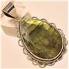 Image 1 : Labradorite Pendant Solid Sterling Silver