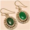 Image 1 : Malachite Earring Solid Sterling Silver