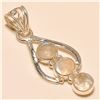 Image 1 : Moonstone Pendant Solid Sterling Silver