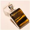 Image 1 : Tiger Eye Pendant Solid Sterling Silver