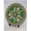 Image 1 : AN ART POTTERY WALL PLAQUE, second half of the 19th Century, tube-lined design, chevron border, f...